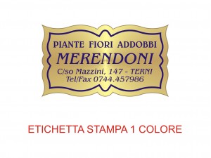 Etichette adesive per fioristi, fiorai e vivaisti (mm 40x23)  (cod.39G)